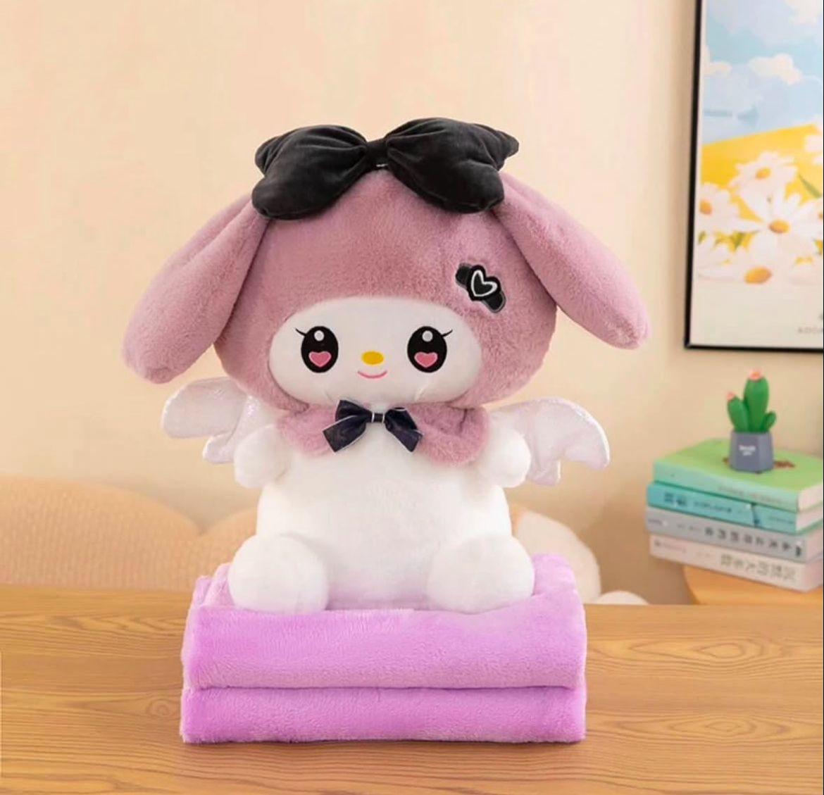 Miniatura 4 de PELUCHES CON MANTA, varios diseños. - NOMBRES: HIPOPOTAMO